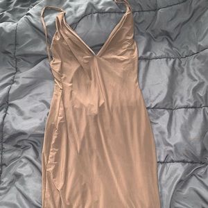 Nude strappy dress